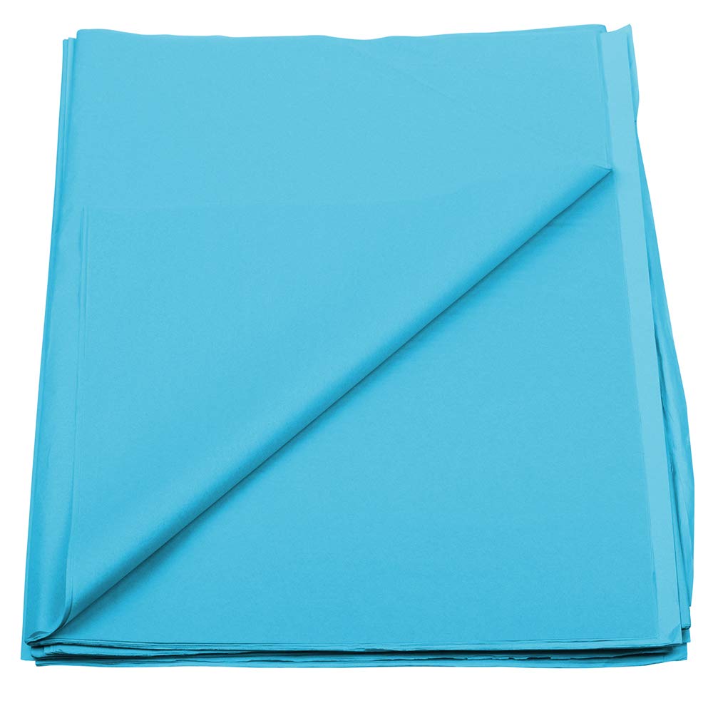 JAM PAPER Bright Blue Tissue Paper - 480 Sheets per Ream - Perfect for Gift Wrapping, Party Decorations & Craft Projects