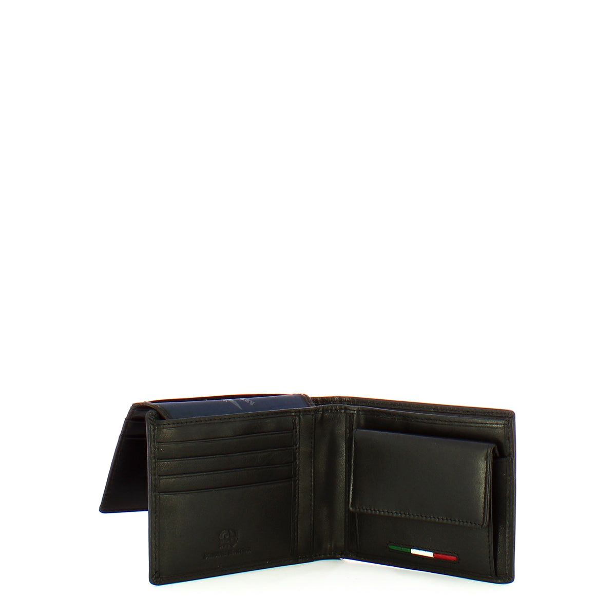 Aeronautica Militare Genuine Leather Wallet with RFID Blocking & Document Holder - AM173 Black - Perfect for Travel, Business & Everyday Use