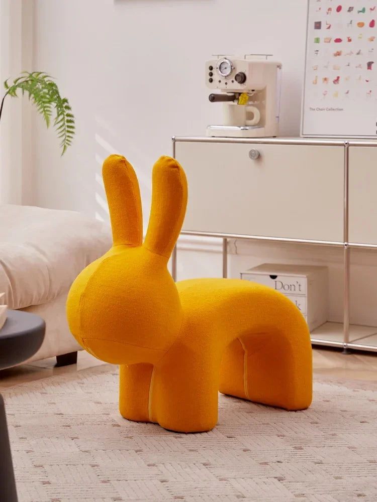 Adorable Rabbit Stool - Whimsical Home Decor Accent for Kids Room, Nursery, or Play Area