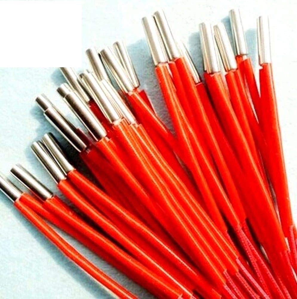 5pcs 12V 40W Ceramic Cartridge Heaters for 3D Printers - Compatible with Prusa Mendel & RepRap - High Efficiency Heating Elements for 3D Printing, CNC Machines & DIY Projects