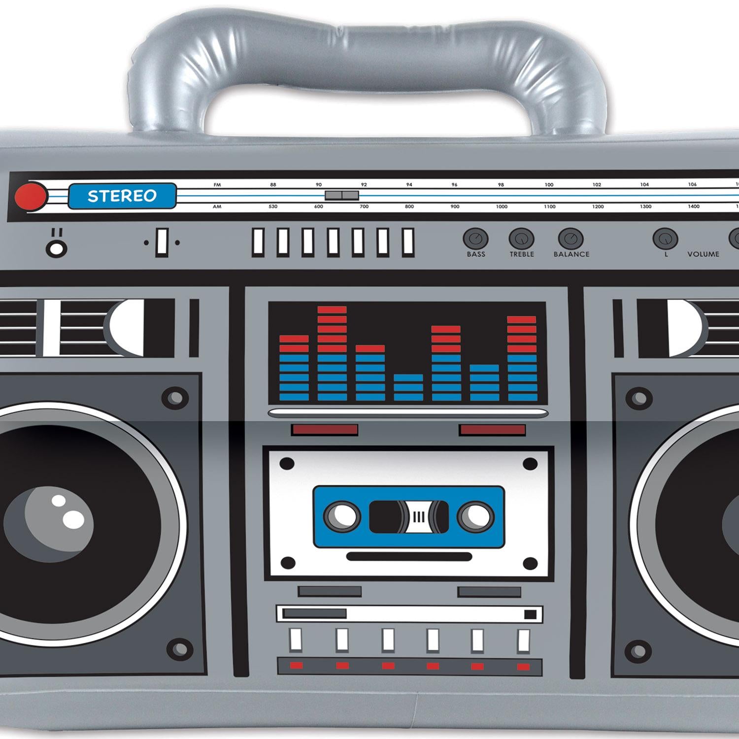 12 Pack Beistle Inflatable Boom Box Speakers - Party Decorations for Birthday, Graduation & Pool Party Supplies - Fun Outdoor & Indoor Decor
