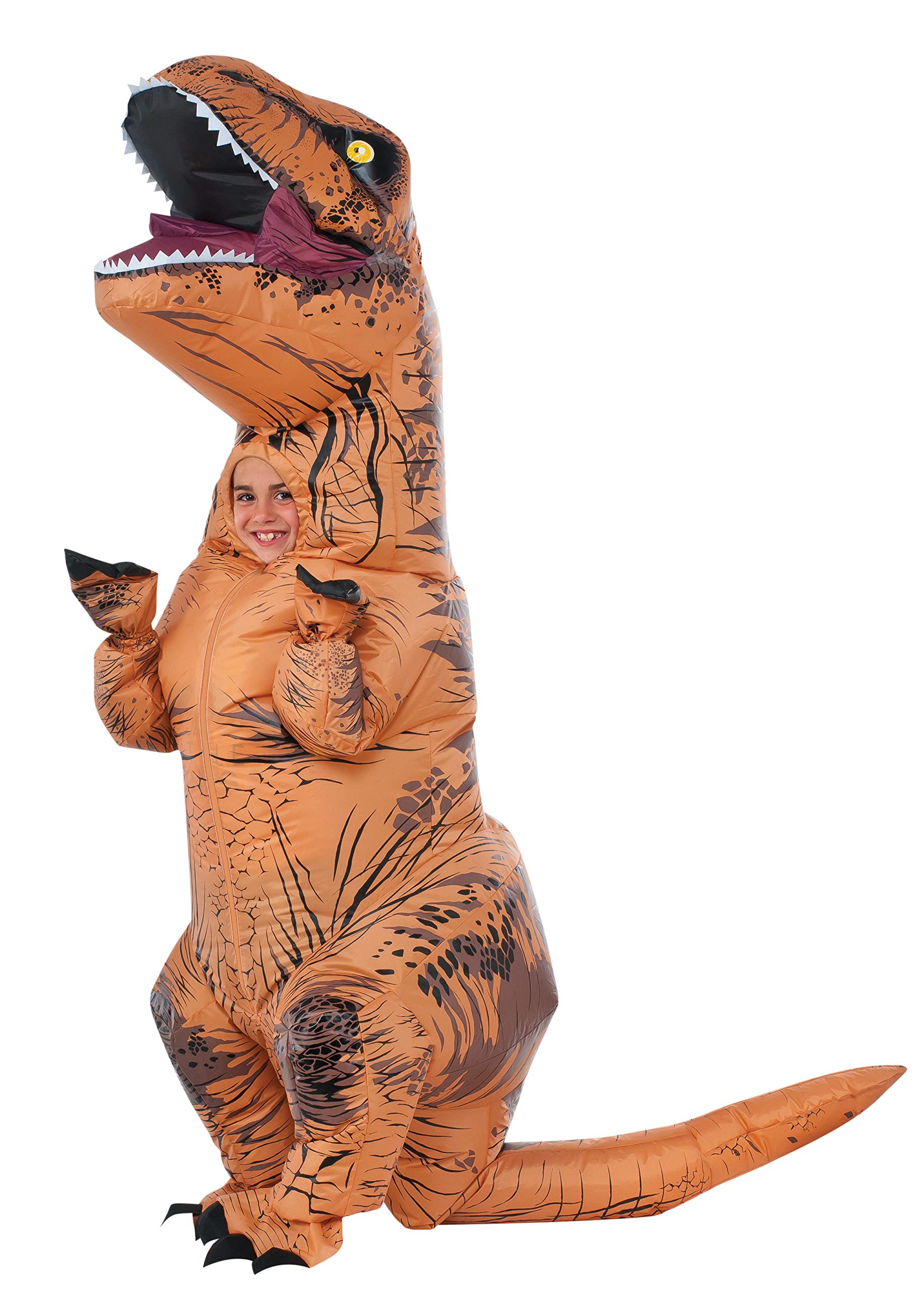 Inflatable T-Rex Dinosaur Costume for Kids with Roaring Sound - Perfect for Halloween, Birthday Parties & Dress-Up Play