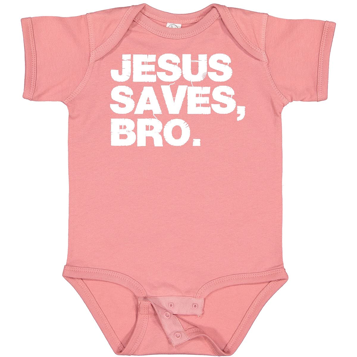 Inktastic Jesus Saves, Bro. Baby Bodysuit - Cute Christian Outfit for Infants & Toddlers - Perfect for Church, Baptism & Family Gatherings