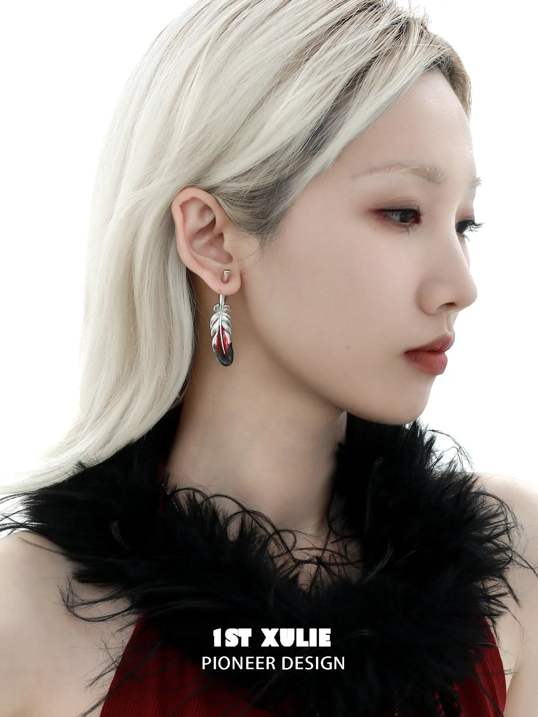 Soaring Cranes S925 Sterling Silver 18K Gold Plated Feather Earrings for Women - Elegant Dangle Drop Jewelry for Parties, Weddings & Special Occasions