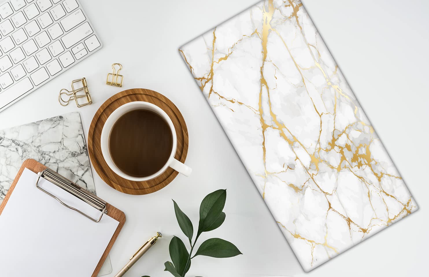 Premium White Gold Marble Lightweight Hand Towels - Soft, Absorbent & Decorative for Kitchen & Bathroom - Modern Home Decor for Everyday Use & Special Occasions