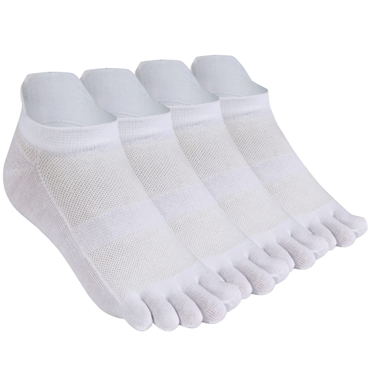 Breathable Cotton Five-Toe Socks for Men - Athletic Running Socks with Toe Separation - Perfect for Jogging, Gym Workouts & Outdoor Sports