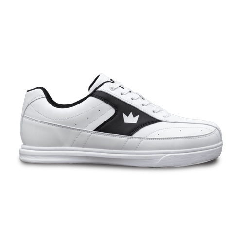 Brunswick Men's Renegade Black & White Bowling Shoes - Lightweight Comfort for League Play & Tournament Performance