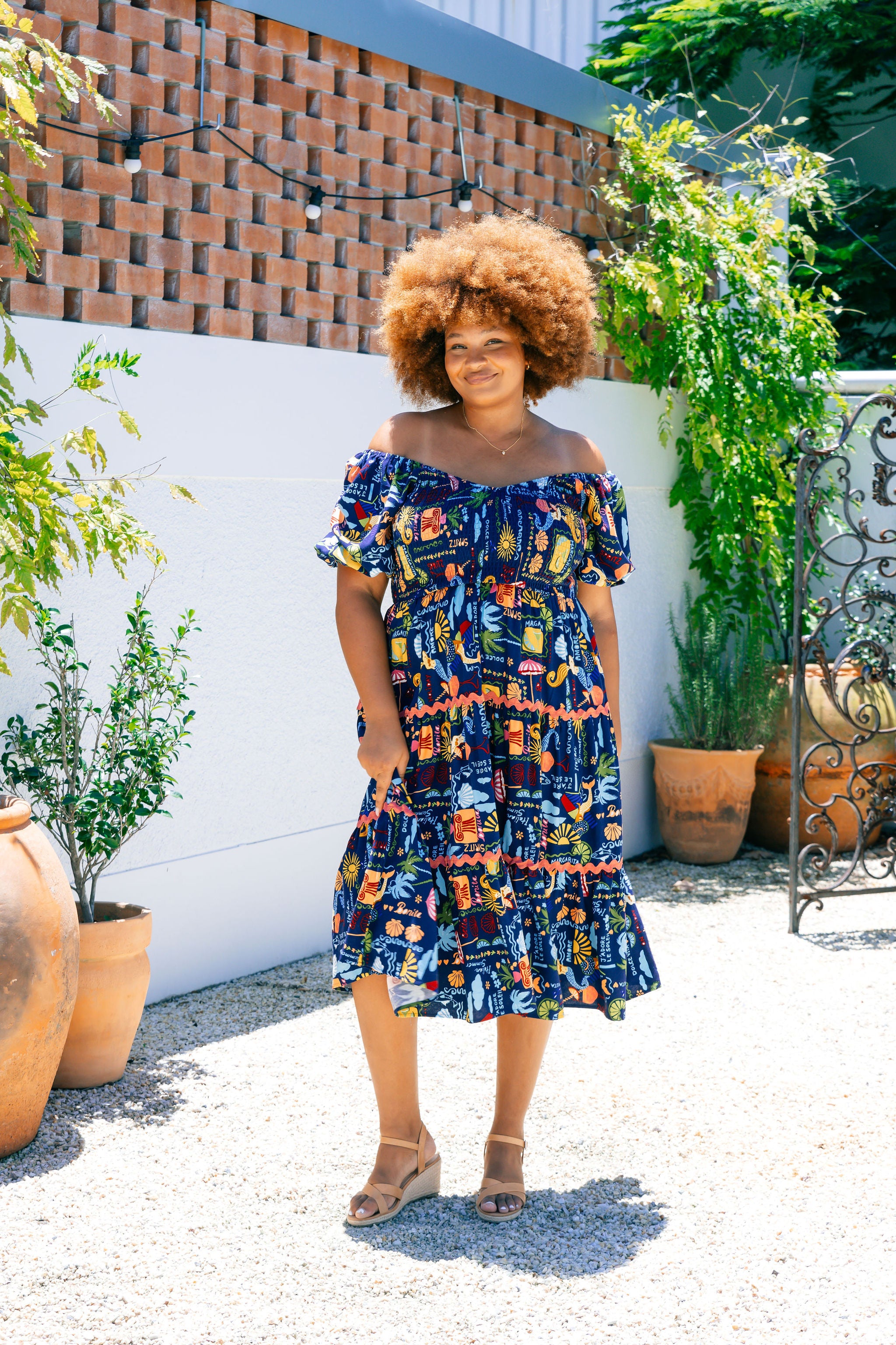 Peri Midi Dress - Flowy Euro Summer Dress for Women | Perfect for Beach Vacations, Date Nights & Summer Parties