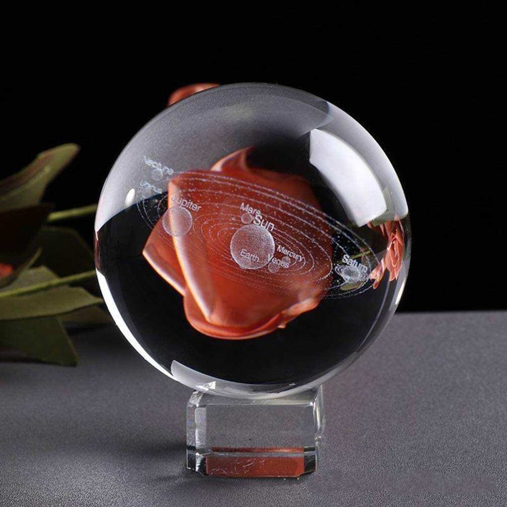 BESPORTBLE 3PCS Clear Crystal Ball Stand - Square Glass Display Base Holder for Crystal Spheres (3cm) - Perfect for Home Decor, Office Desk Display, and Feng Shui Arrangements