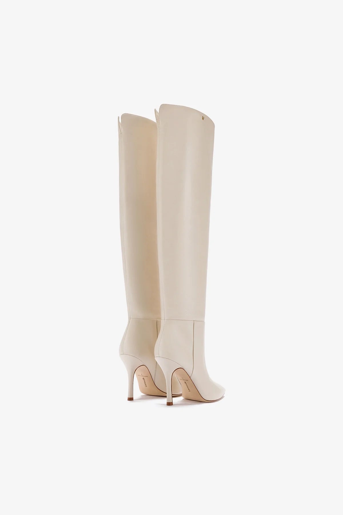 Kate Women's Hi Boots in Ivory Leather - Stylish & Comfortable Winter Ankle Boots for Casual Outfits & Office Wear