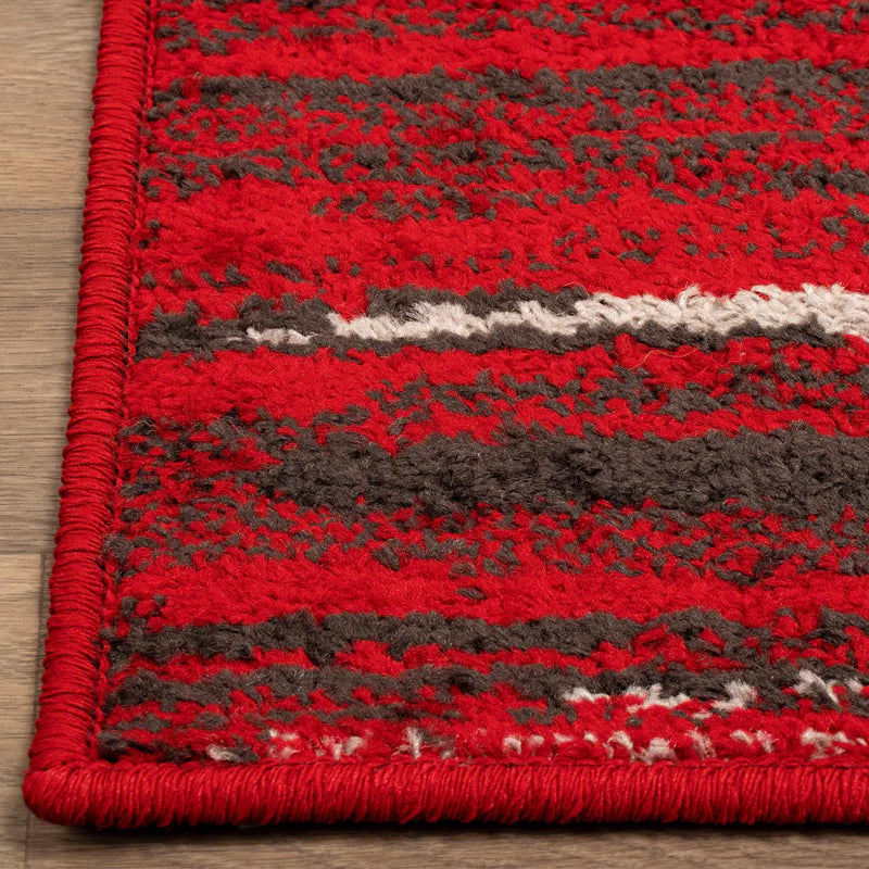 Goldman Abstract Ultra Modern Indoor Area Rug - Soft Non-Slip Living Room Carpet for Bedroom, Office & Home Decor