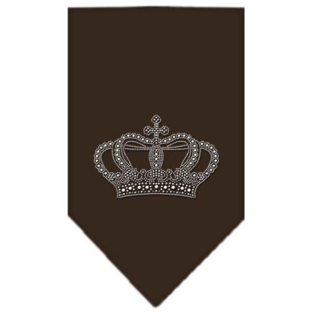 Sparkling Rhinestone Crown Dog Bandana for Small Dogs - Elegant Pet Accessory for Parties, Holidays & Special Occasions