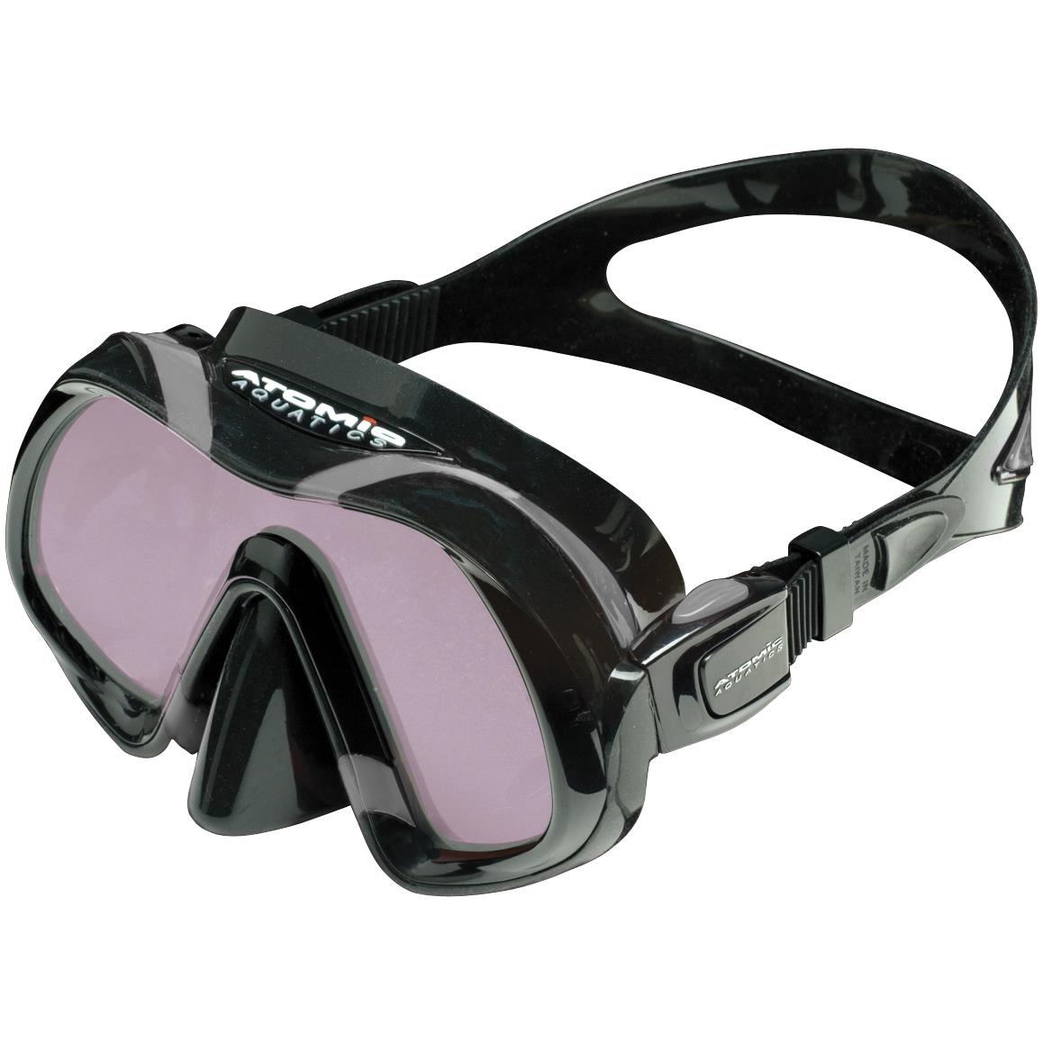 Atomic Aquatics Venom ARC Black Freediving Snorkel Mask - Perfect for Scuba Diving, Spearfishing & Underwater Photography