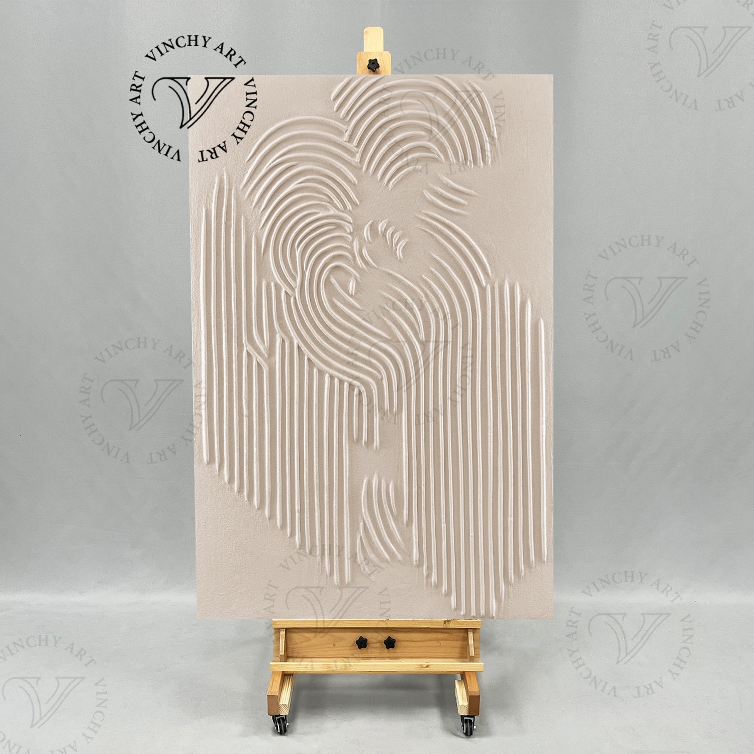 Premium Frameless Stretched Beige & Brown Painting Canvas #BB022 - Perfect for Home Decor, Art Studios & Office Wall Art