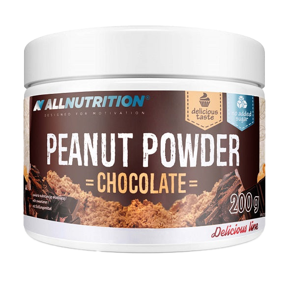 Allnutrition Chocolate Peanut Powder - 200g | High Protein, Low Fat Peanut Butter Alternative for Smoothies, Baking & Healthy Snacks