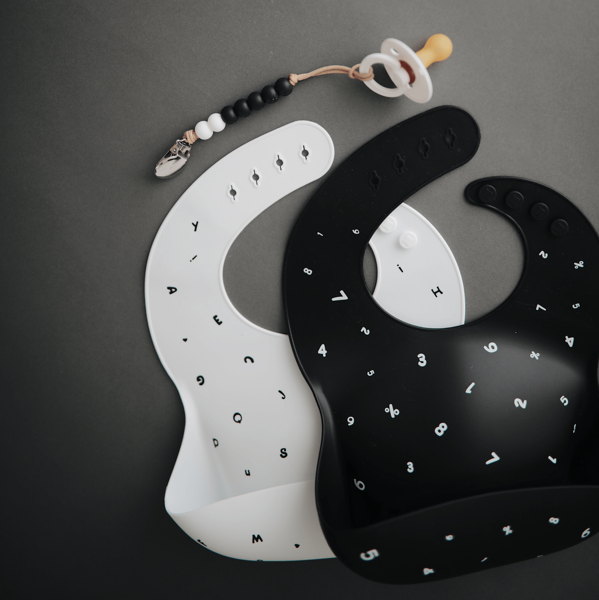 Mushie Silicone Baby Bib - Soft, Waterproof & Easy Clean Feeding Bib for Infants & Toddlers - Perfect for Mealtime, Snacks & Messy Play