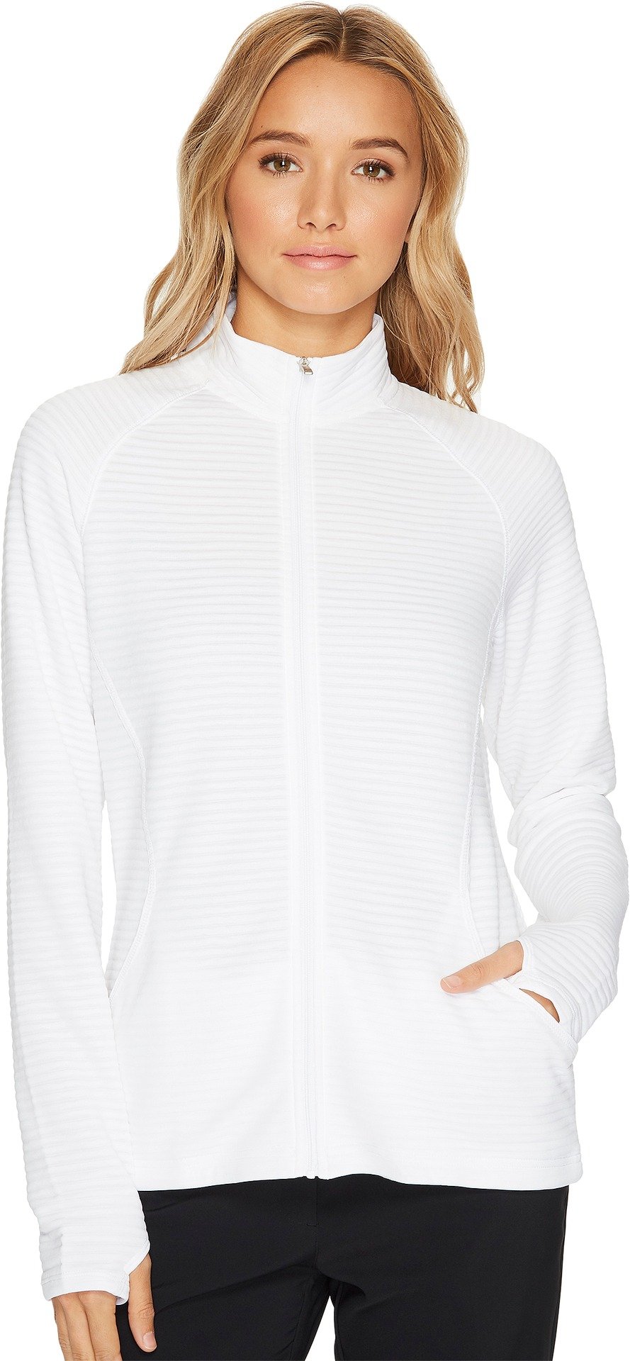 Adidas Golf Women's Essentials Textured Jacket - Lightweight Waterproof Windbreaker for Outdoor Sports & Casual Wear | Perfect for Golfing, Running, Hiking & Everyday Fashion