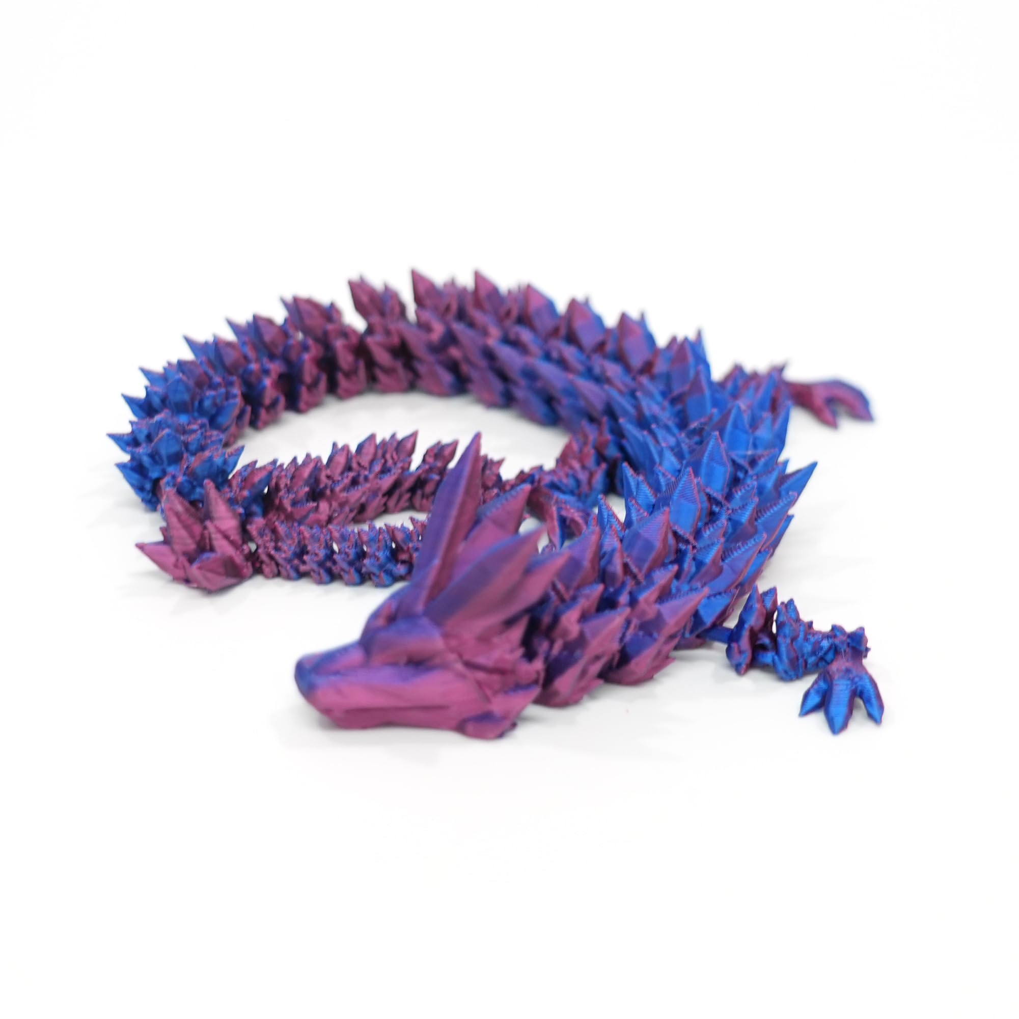 3D Printed Dragon Egg with Flexible Articulated Dragon Inside - 12