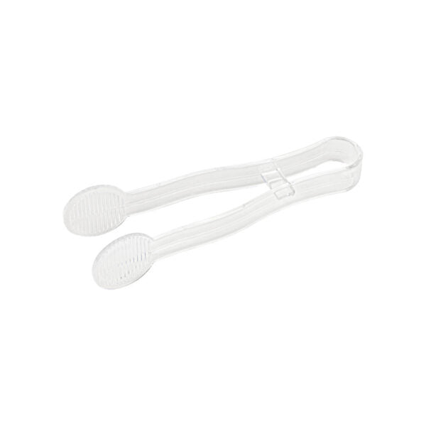 Clear Small Serving Tongs (2 Pack) - Perfect for Salad, Appetizers, and Buffet Serving - Ideal for Restaurants, Parties, and Home Use