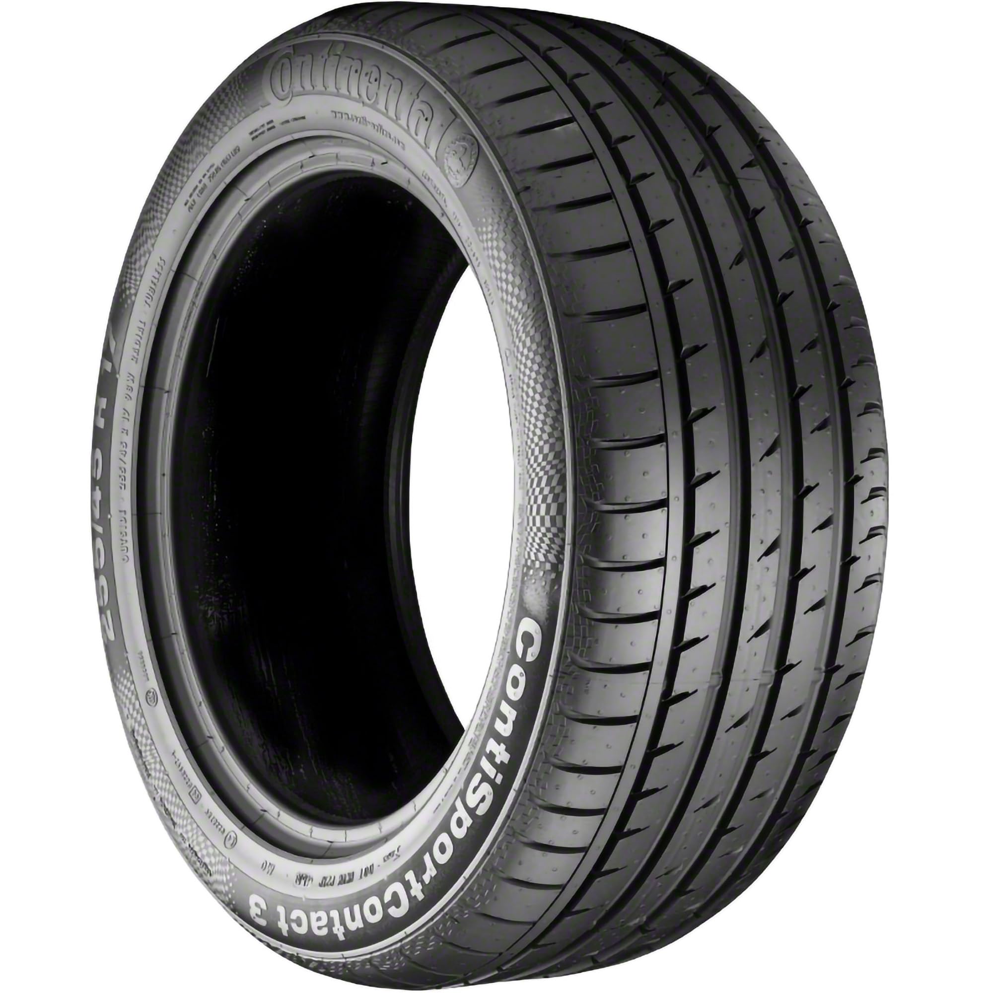 Continental ContiSportContact 3 Summer Performance Tires 245/40ZR20 99Y XL - High-Speed Handling & Wet Traction for Sports Cars & Luxury Sedans