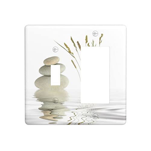 Zen Stone Grass Wall Plate