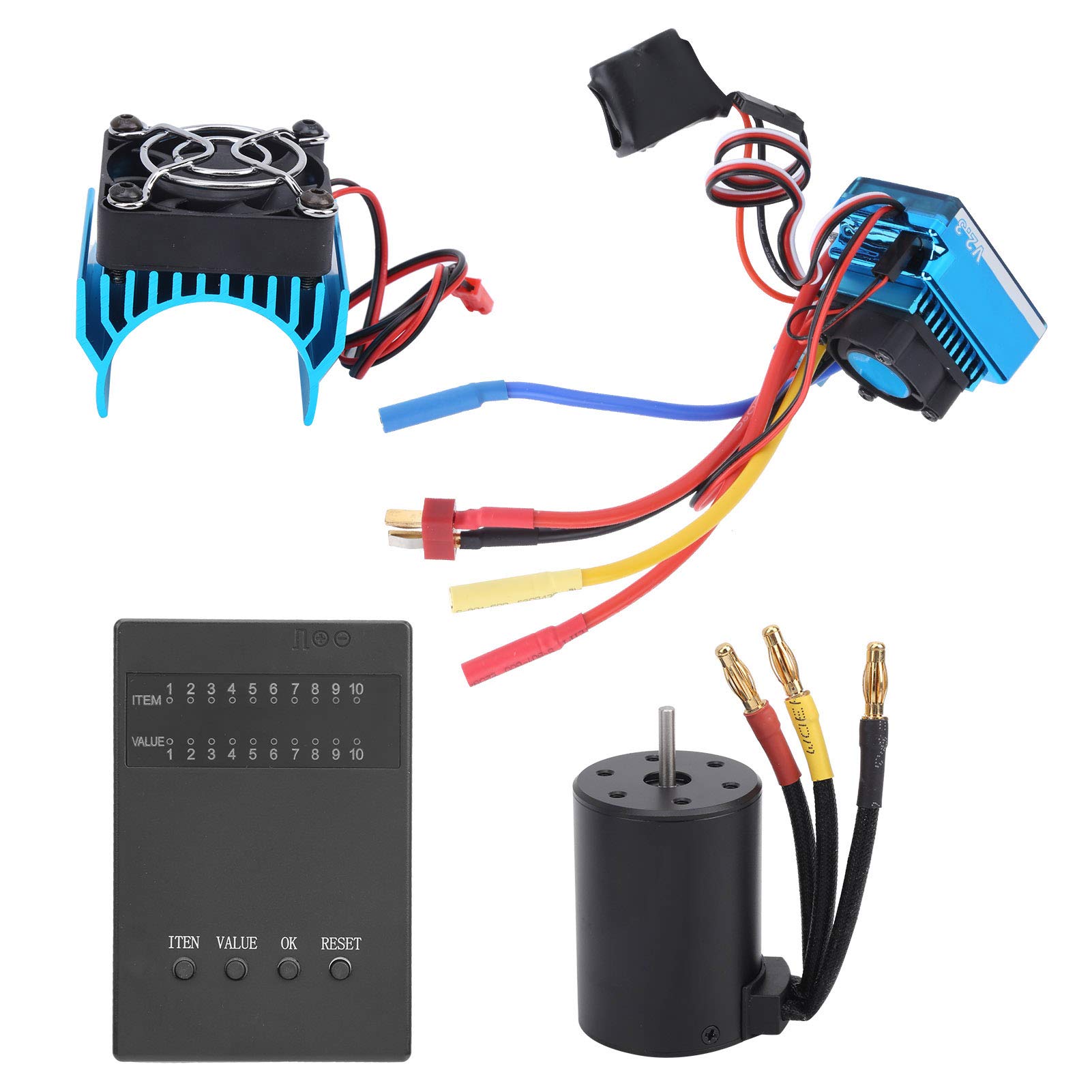 2300KV 3650 Brushless Motor with Aluminum Heat Sink - Easy Installation for TRX4 1/10 RC Cars - Lightweight & High Performance for Off-Road Racing and Crawling