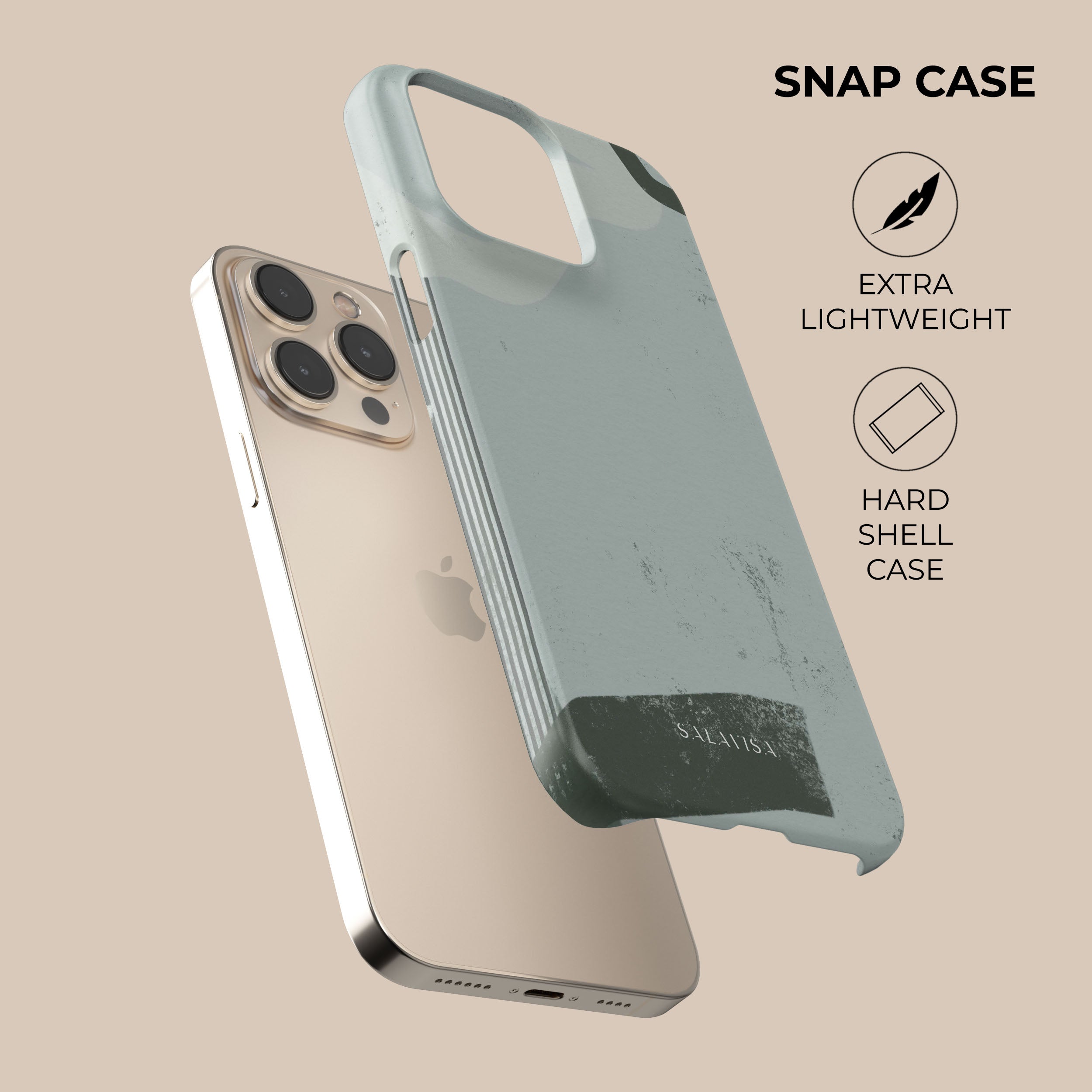 Eco-Friendly Marine Green Organic Phone Case - Biodegradable & Sustainable Cover for iPhone & Samsung - Perfect for Outdoor Adventures & Daily Use