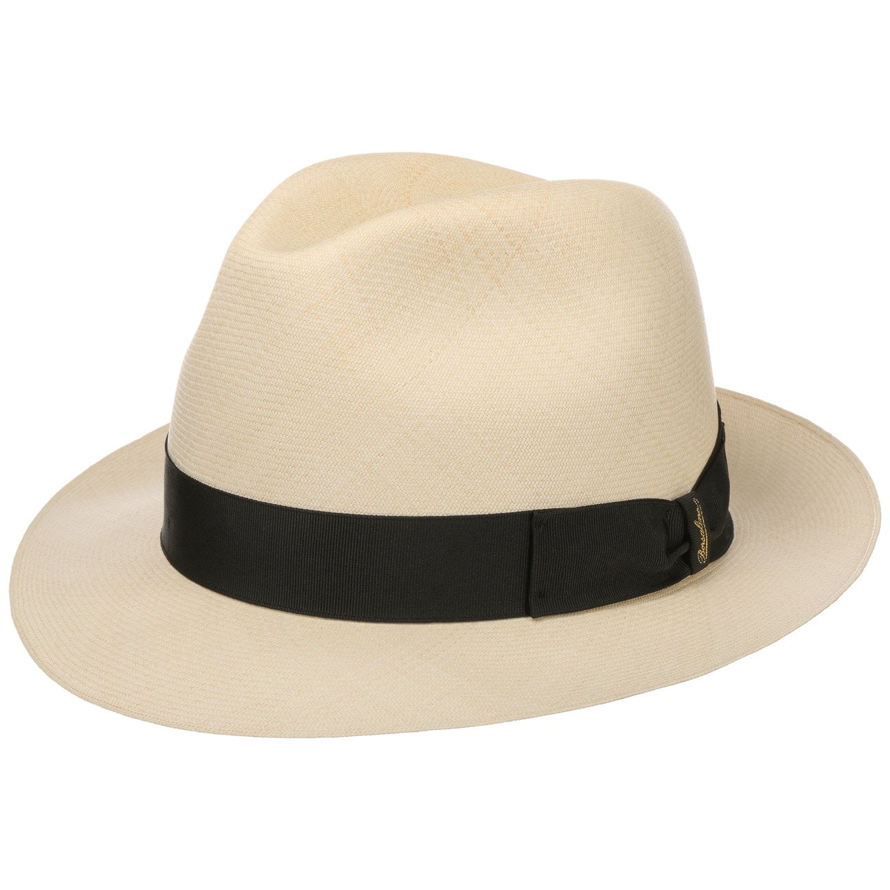 Borsalino Prestige Panama Bogart Hat - Classic Straw Fedora for Men - Perfect for Summer, Outdoor Events & Casual Style