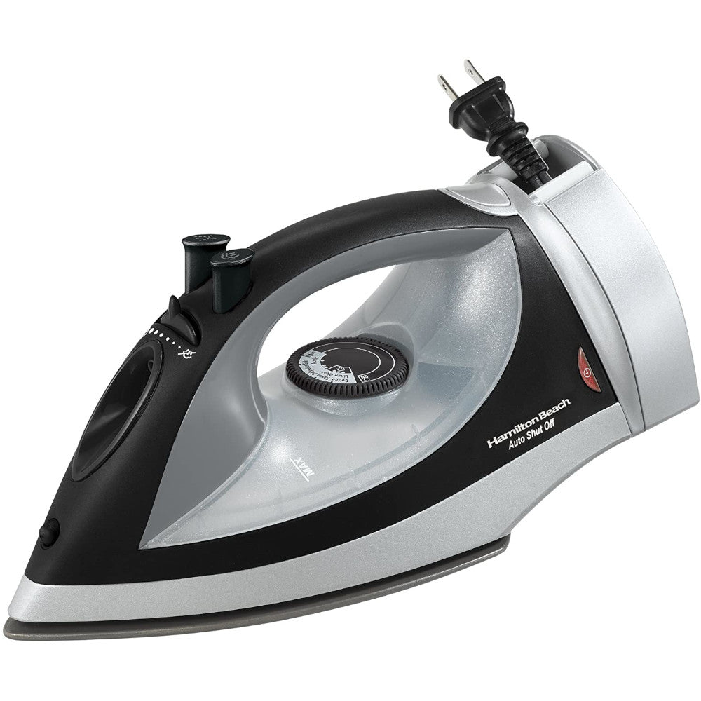 Hamilton Beach 14210R Retractable Cord Steam Iron - Perfect for Home, Office & Travel - Fast Heating & Wrinkle-Free Clothes