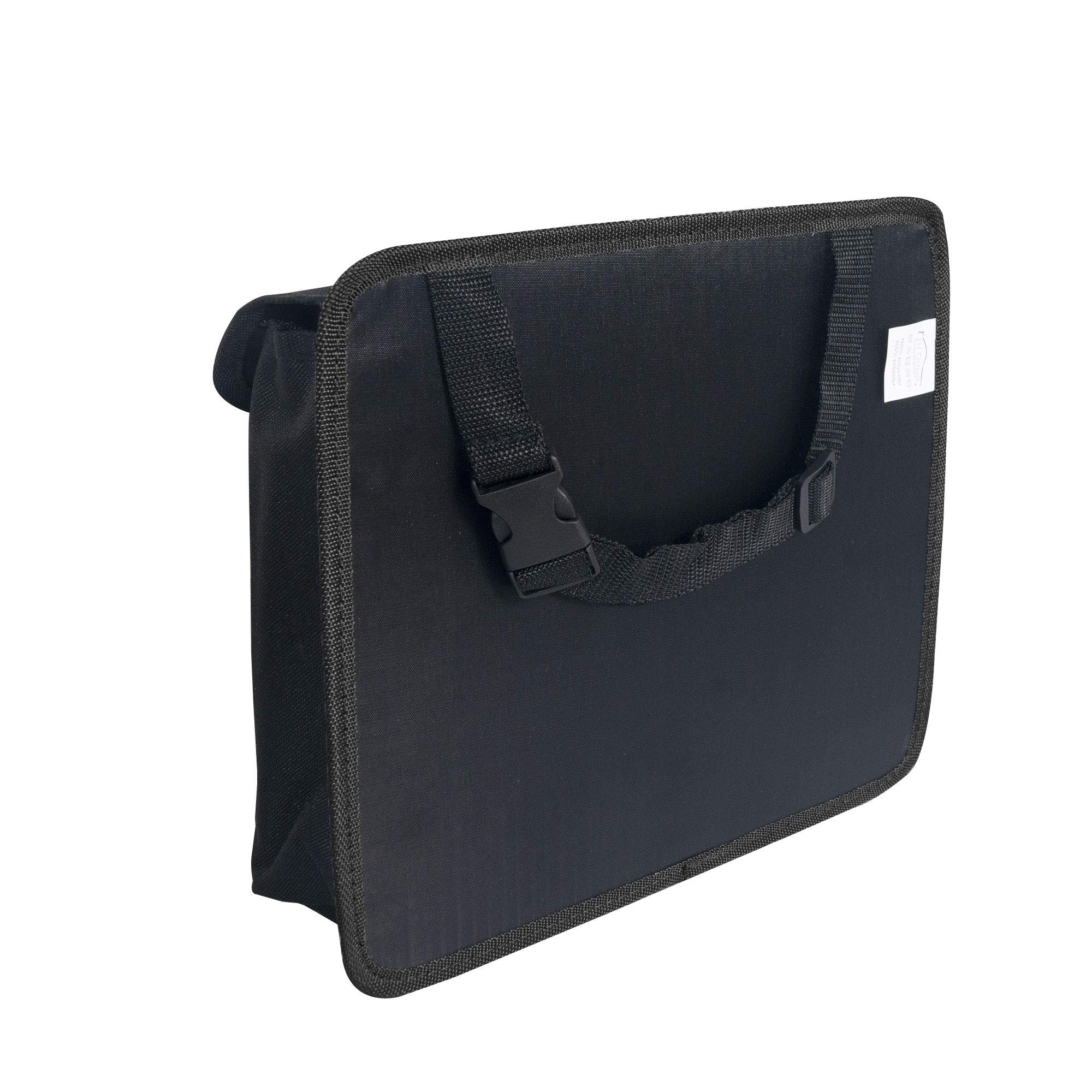 FH Group Black Hanging Car Organizer with Tissue Holder - Back Seat Storage for Toys, Baby Wipes & Snacks - Perfect for Road Trips, Family Travel & Kids Activities