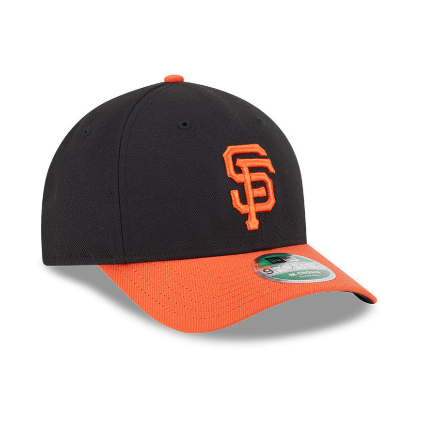 New Era 9Forty M Crown San Francisco Giants Snapback Adjustable Baseball Cap - Black & Orange - Perfect for Game Day, Fan Outfits & Streetwear Fashion