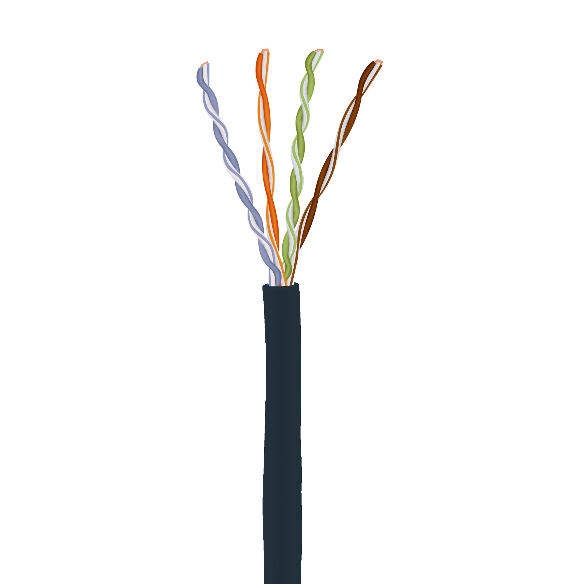 CAT6 Plenum (CMP) Ethernet Cable 1000ft - 23AWG UTP Solid Bare Copper, 550MHz, UL Certified Bulk Network Cable for High-Speed Internet & Office Networking - Ideal for Commercial Buildings, Data Centers & Home Offices