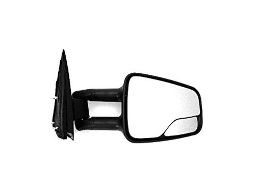 Right Passenger Side Manual Mirror - Textured Tow Type with Blind Spot - Fits 2001-2007 Chevy Silverado 2500 HD - Durable Replacement for Enhanced Visibility & Safety While Towing or Parking