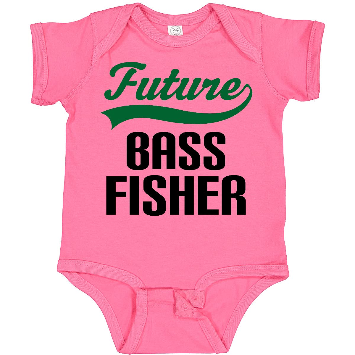 Inktastic Future Bass Fisher Baby Bodysuit - Cute Fishing-Themed Onesie for Newborns & Infants - Perfect for Family Fishing Trips & Outdoor Adventures