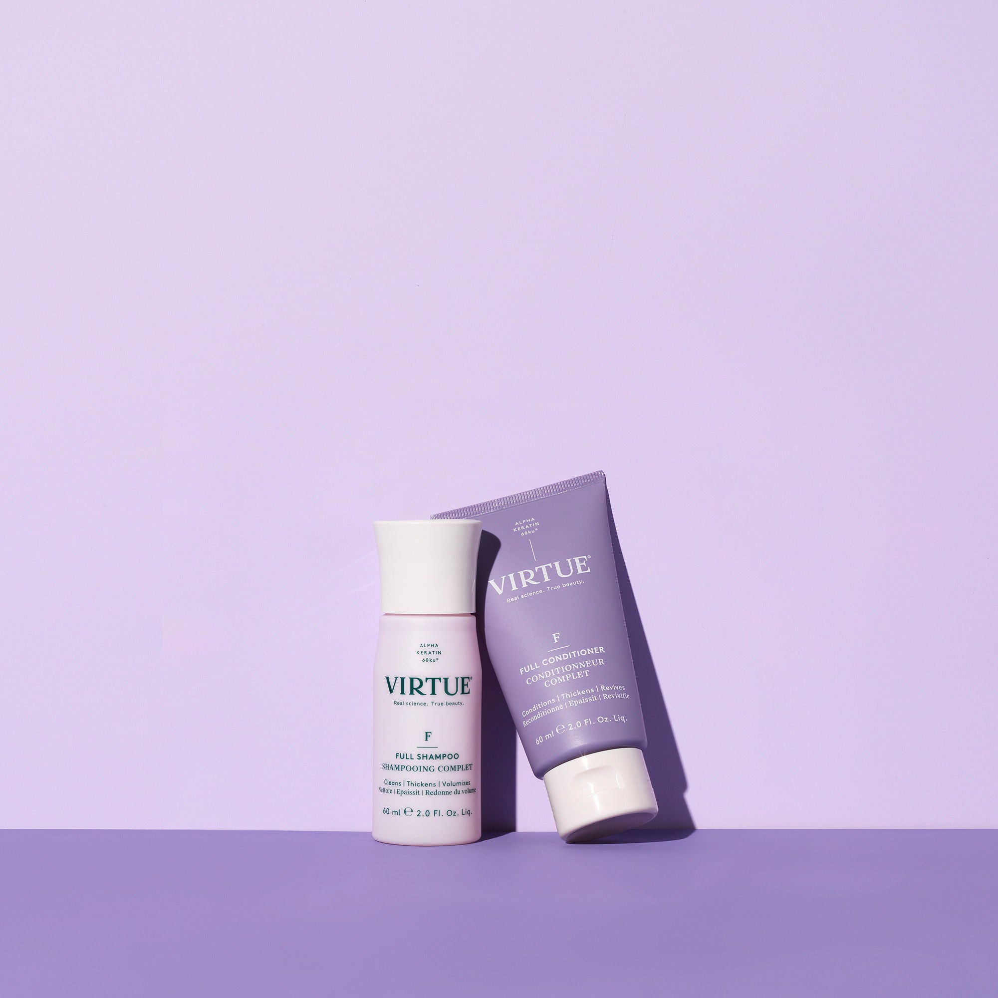 Virtue Full Shampoo for Thickening & Volumizing Hair - Sulfate-Free, Biotin-Enriched Formula for Fine, Thin Hair - Perfect for Daily Use at Home & Salon Styling