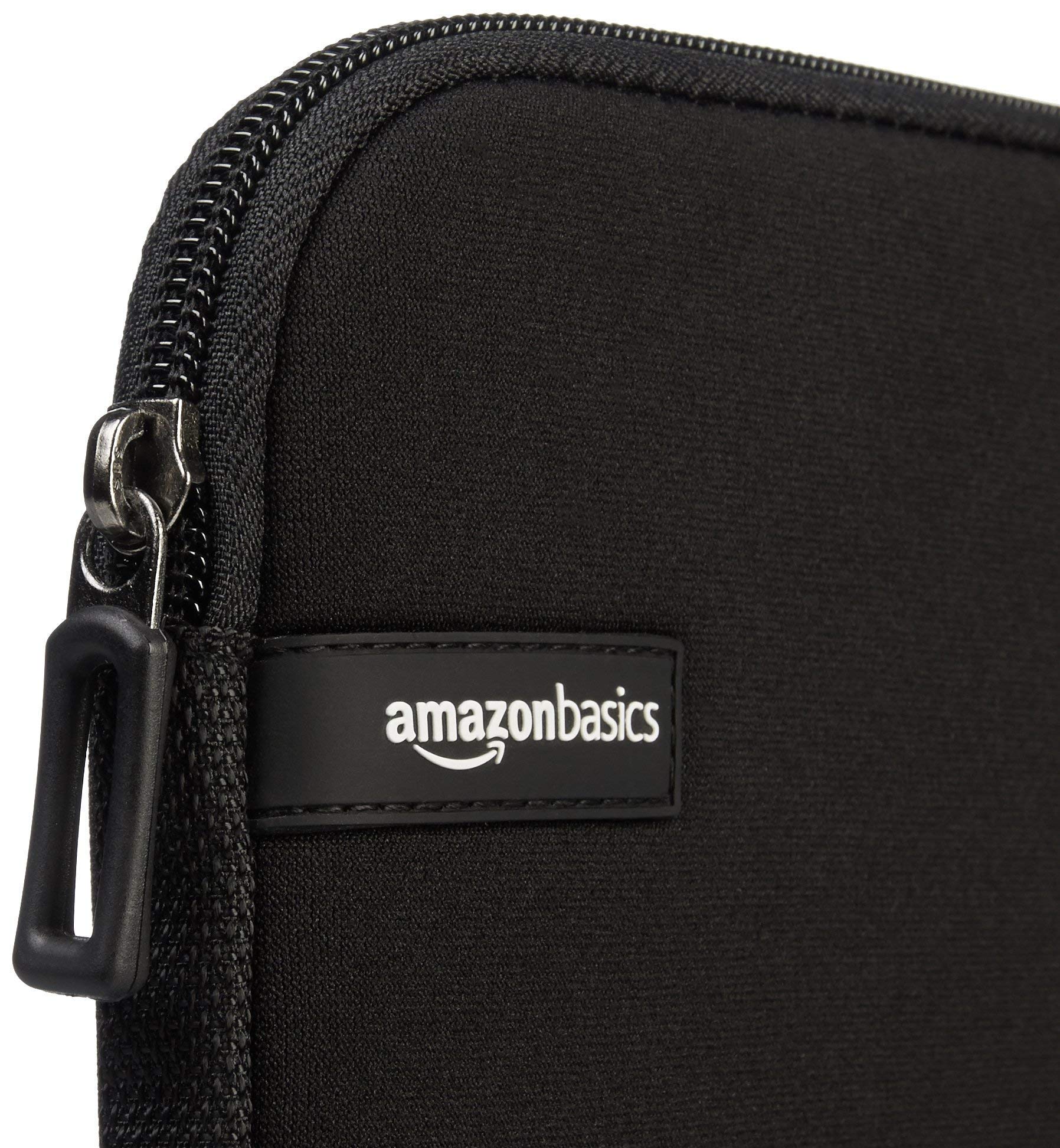 Amazon Basics Wireless Mouse with Nano Receiver & 14-Inch Laptop Sleeve Bundle - Black | Ergonomic Computer Mouse for Office, Home & Travel | Compatible with PC, Laptop, MacBook