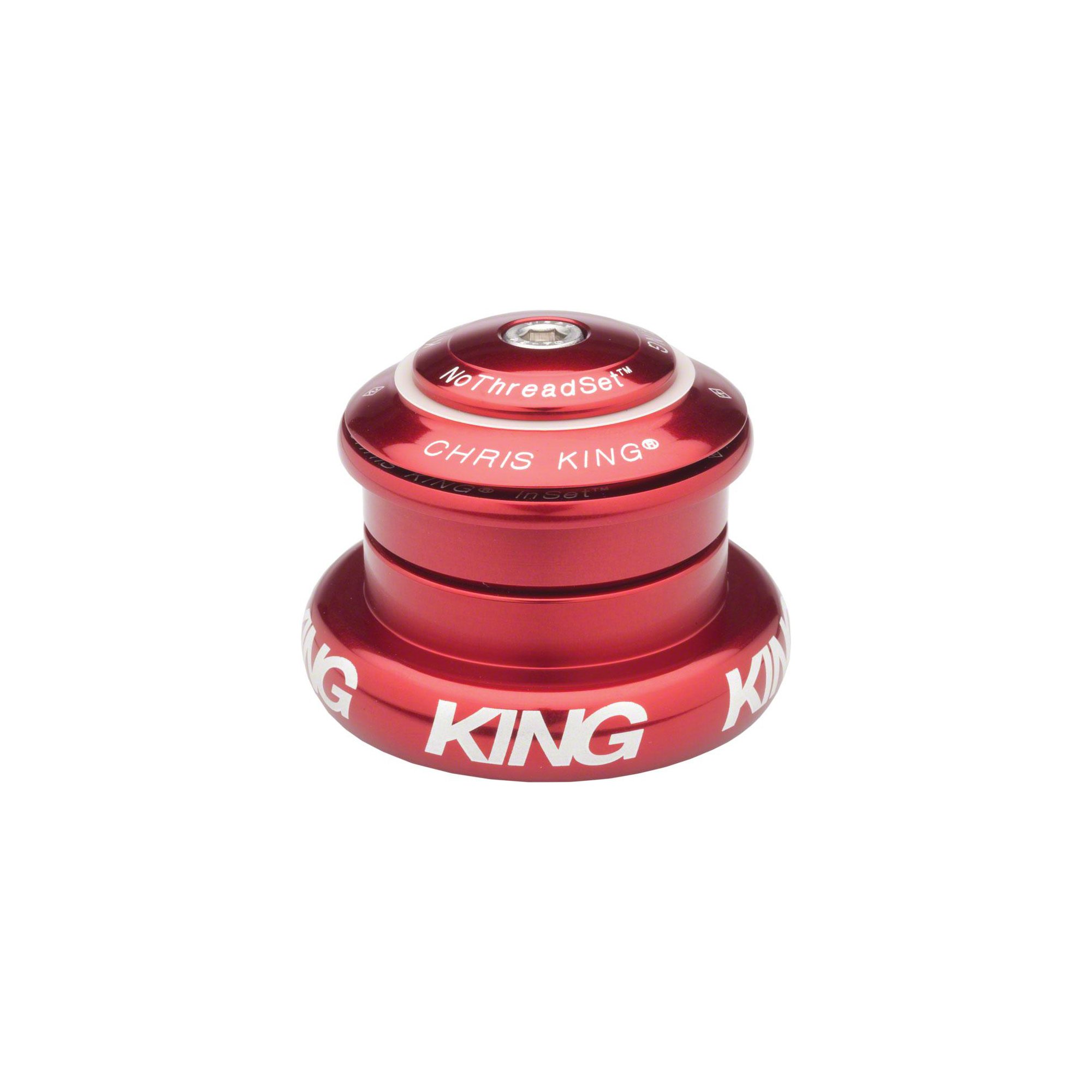 Premium 7-Piece Red Tapered Headset - Perfect for BMX, Mountain Bikes & Road Bikes | Durable & Lightweight Bicycle Headset Bearings for Smooth Steering