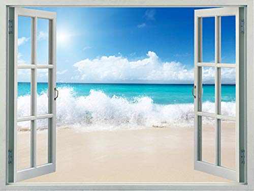 White Sand Beach With Ocean Spray