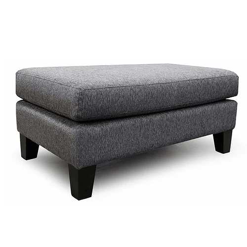 Custom NZ Made Cushion Top Ottoman Footstool - Choose Your Fabric & Size - Perfect for Living Room, Bedroom & Home Decor