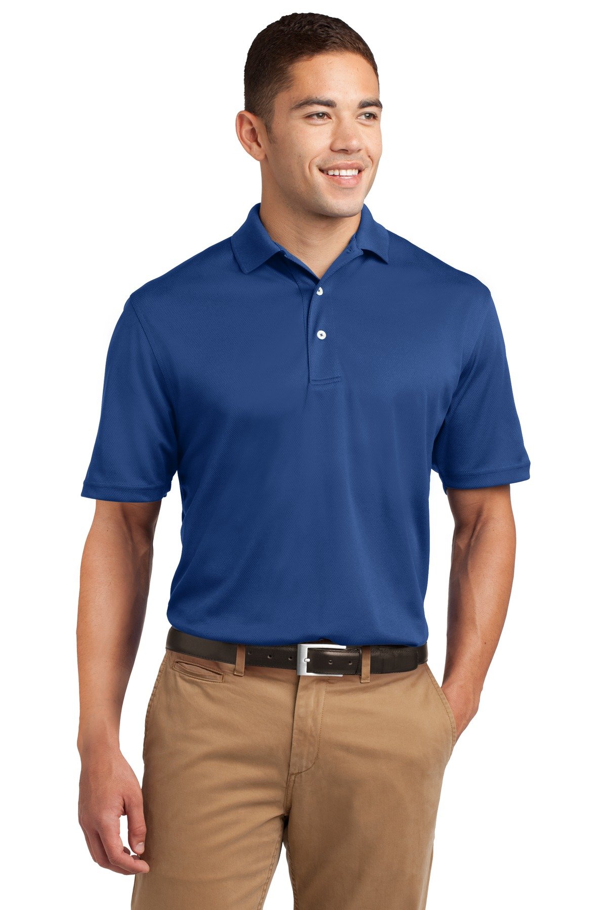 SPORT-TEK Men's Moisture-Wicking Dri Mesh Polo Shirt - Breathable & Comfortable for Golf, Tennis & Outdoor Activities
