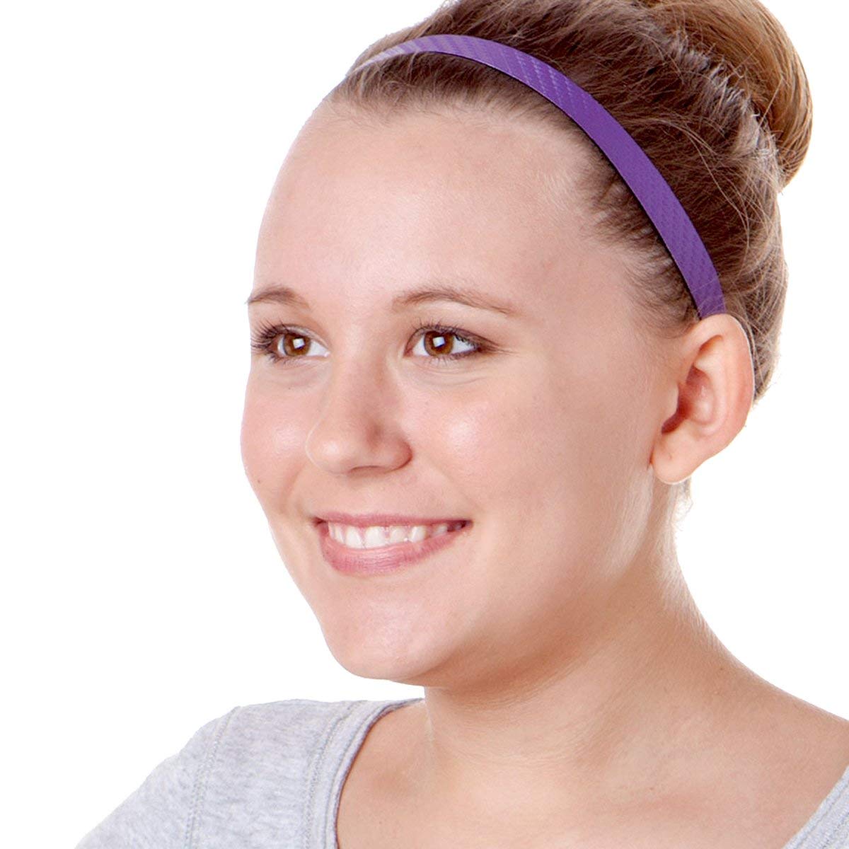 Hipsy Women's Adjustable Non-Slip Workout Headbands - 5 Pack for Yoga, Running, Gym & Sports - Breathable Hair Bands for Women & Girls