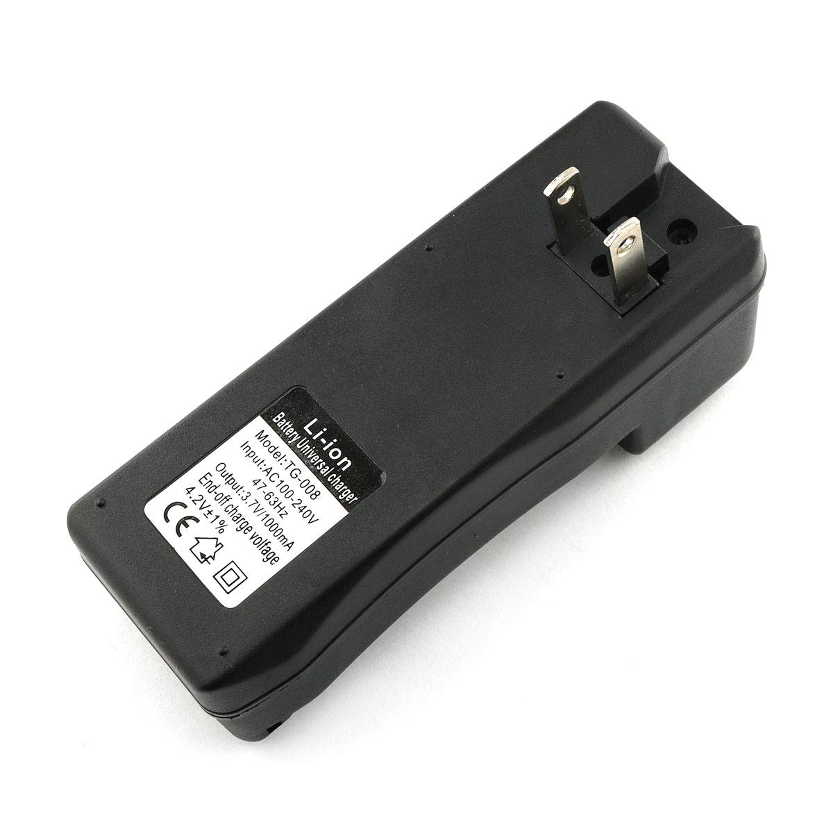 4.2V Dual-Slot 18650 Li-ion Battery Charger with US Plug - Fast Charging for Flashlights, Emergency Kits & Camping Gear