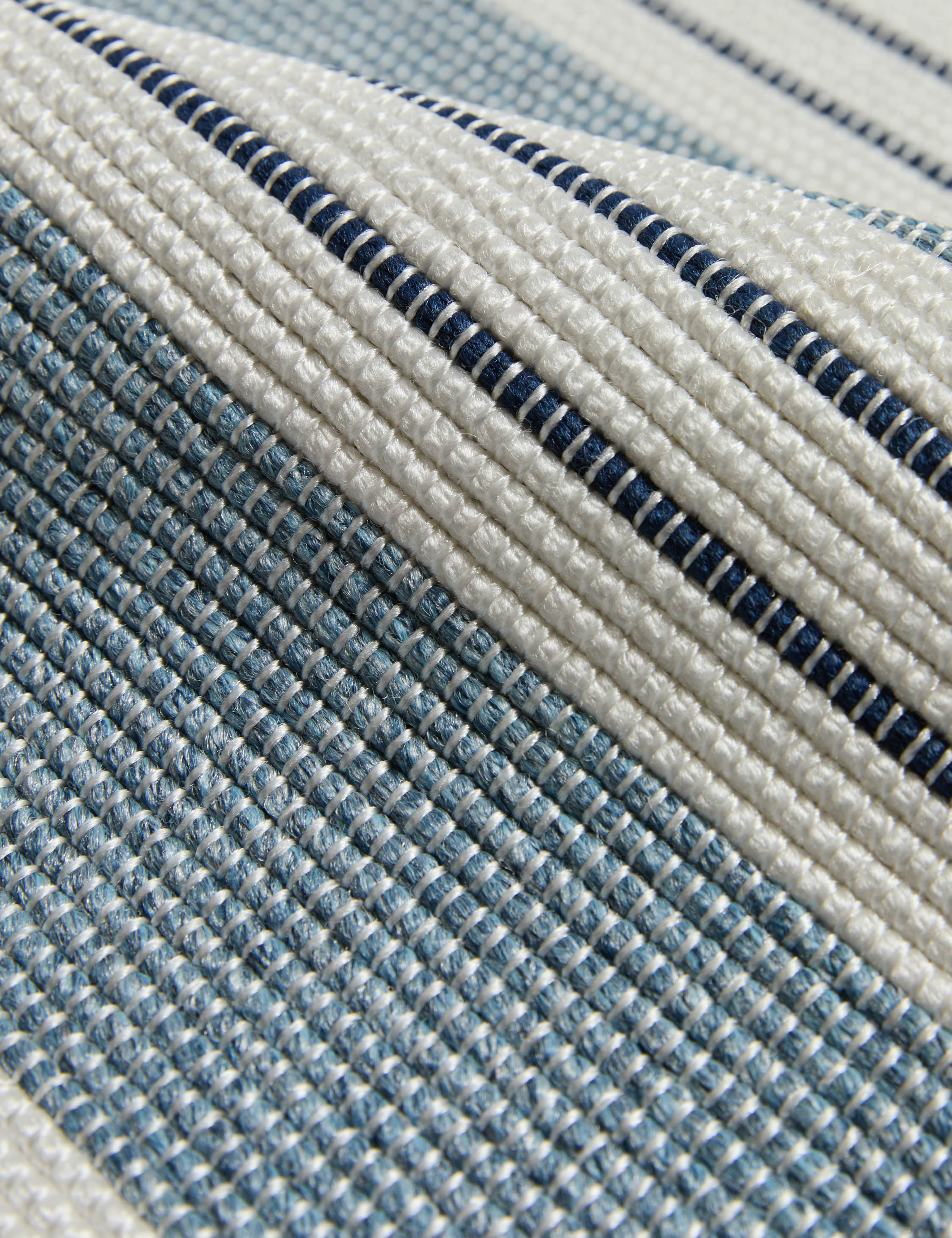 Custom Minetta Hand Loomed Indoor/Outdoor Area Rug in Lapis Blue - Perfect for Living Room, Patio, or Bedroom Decor