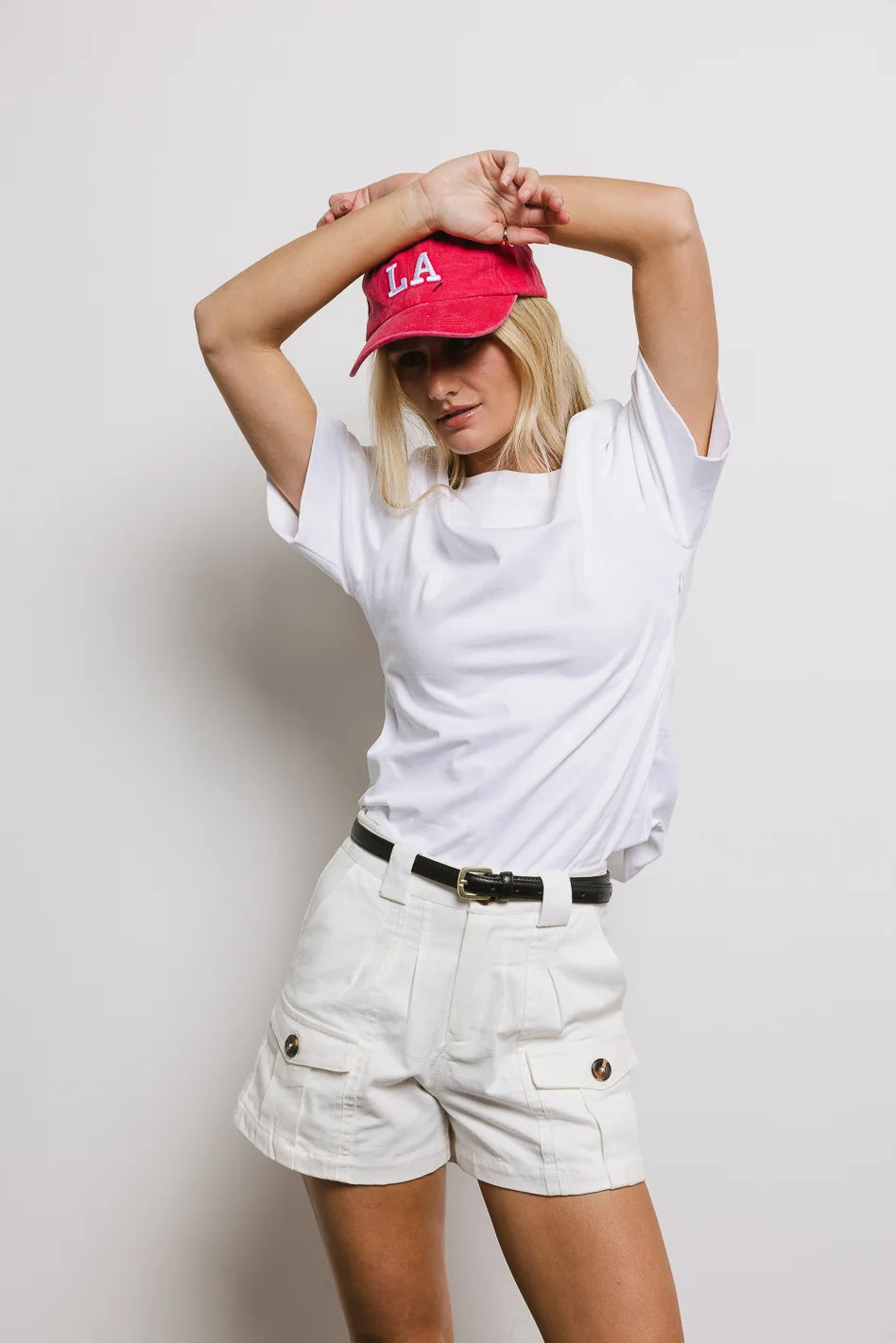 Kyleigh Off White T-Shirt for Women | Soft Cotton Casual Tee | Perfect for Everyday Wear, Outings & Layering