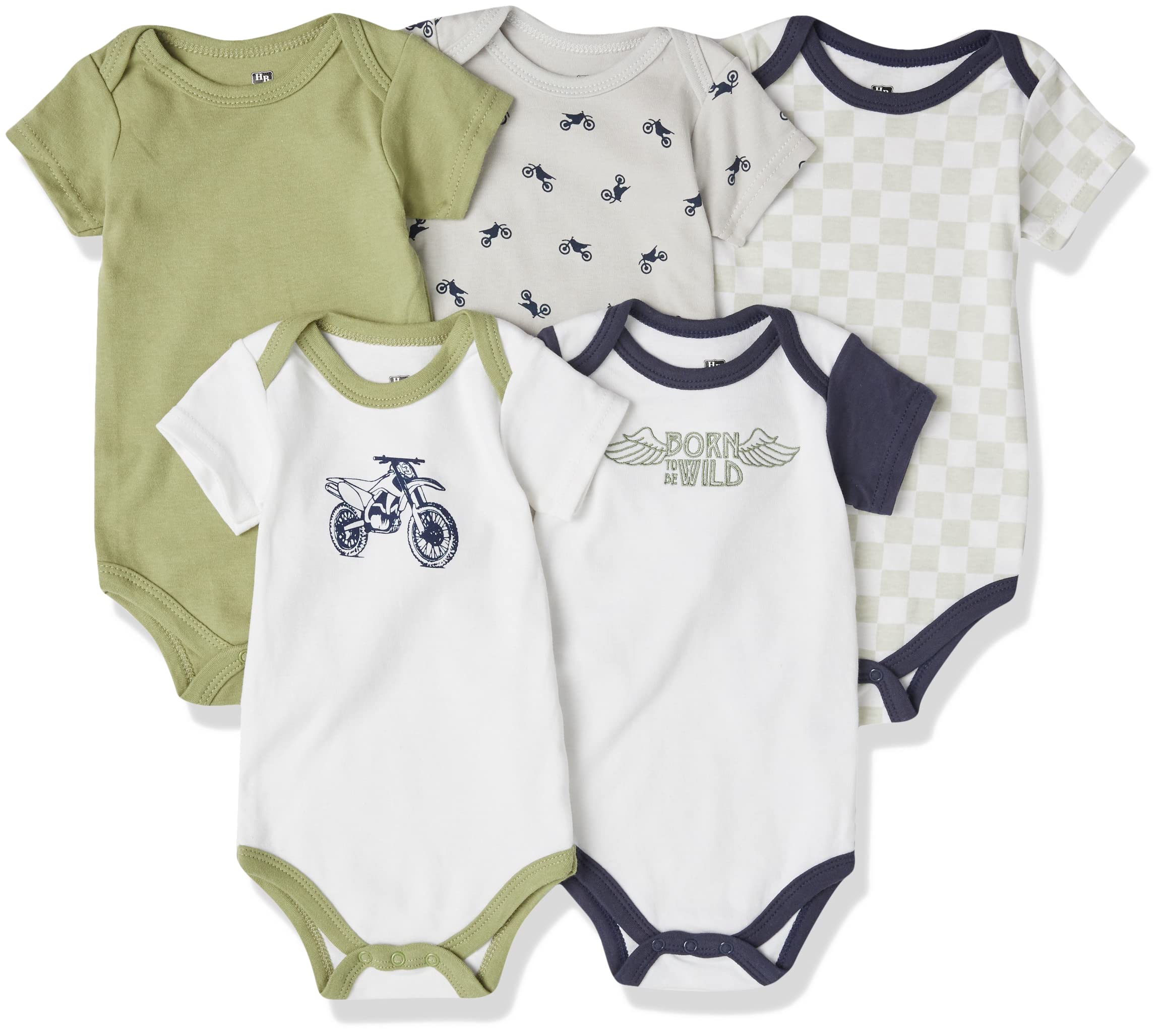 Hudson Baby Unisex Cotton Bodysuits for Newborns & Infants