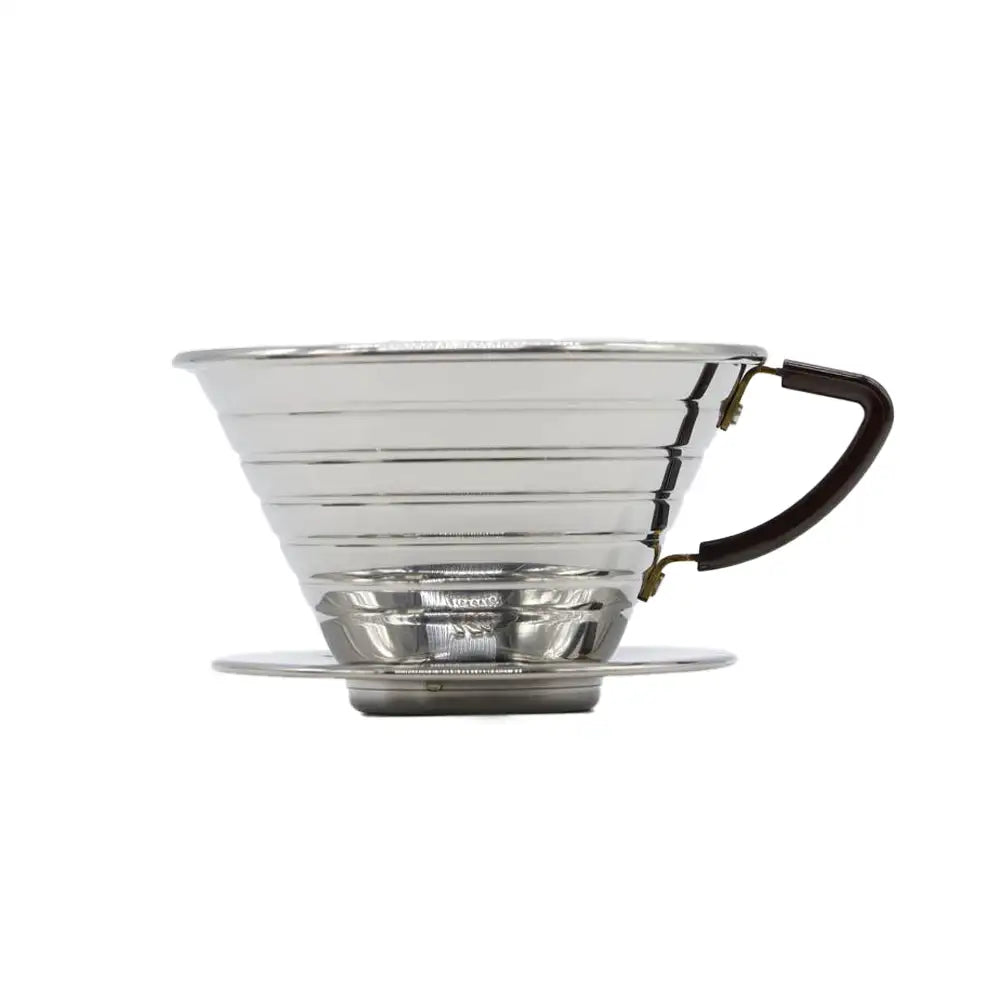 Premium Kalita Wave Dripper Stainless Steel Pour Over Coffee Maker - Perfect for Home Brewing, Specialty Coffee Shops & Barista Use