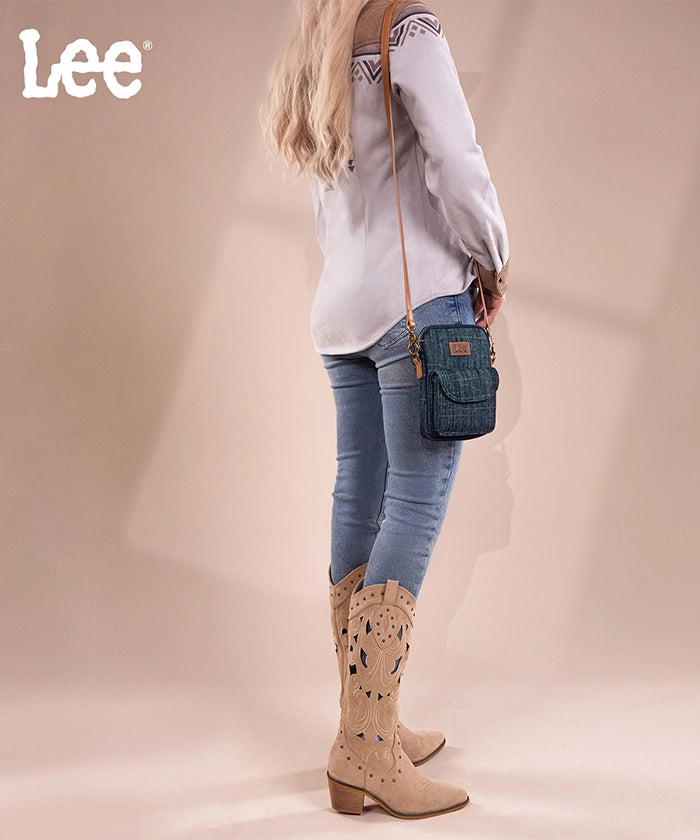 LEE Canvas Mini Crossbody Bag for Women - Stylish & Lightweight Small Shoulder Purse - Perfect for Travel, Shopping & Everyday Use