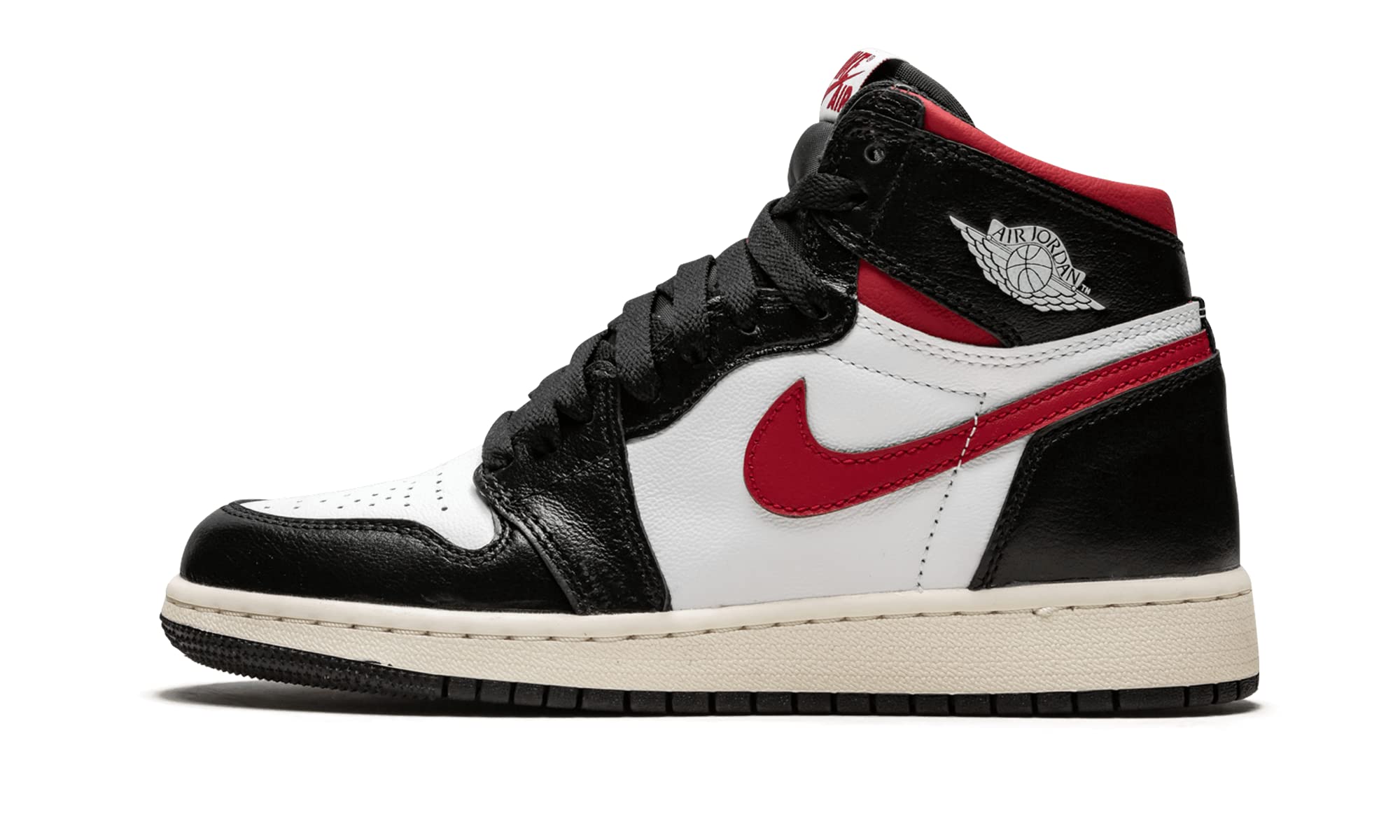 Jordan Air 1 Retro High OG GS Sneakers - Black/Gym Red/White Sail - Basketball Shoes for Women & Girls - Perfect for Streetwear & Court Performance