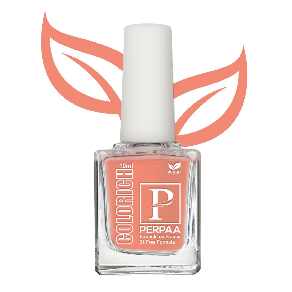 PERPAA® Vegan HD Color Gel Nail Polish Set - 3 Non-Toxic Colors (Baby Pink, Peach, Light Sea Green) for Manicure, Pedicure & Nail Art | Cruelty-Free & Long-Lasting