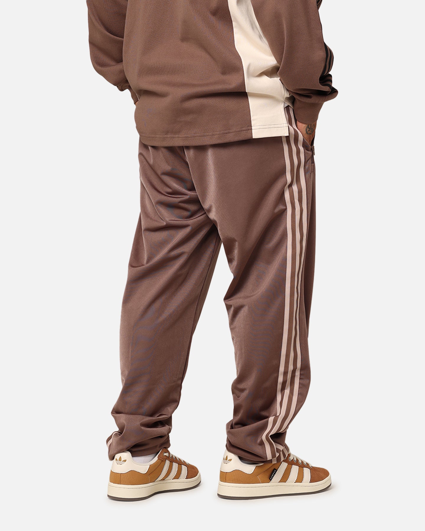 Adidas Archive Track Pants for Men - Earth Strata Color - Comfortable Athletic Joggers for Running, Gym & Casual Wear